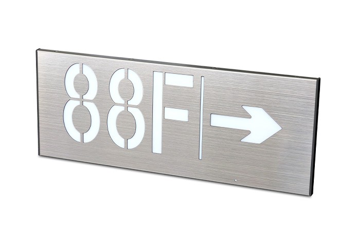 消防應(yīng)急疏散標志燈具-小型單面右向樓層  ZS-BZ-ACJ(E1Ⅰ)-01